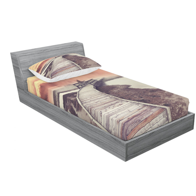 Microfiber Sheet Set, Twin Sheet Set with Fitted Sheet