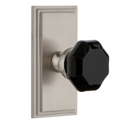 Grandeur Carré Rosette Privacy with Lyon Door Knob