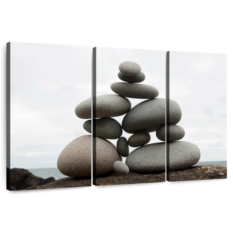 Kerrick Balanced Stone Stack, 32" H x 50" W