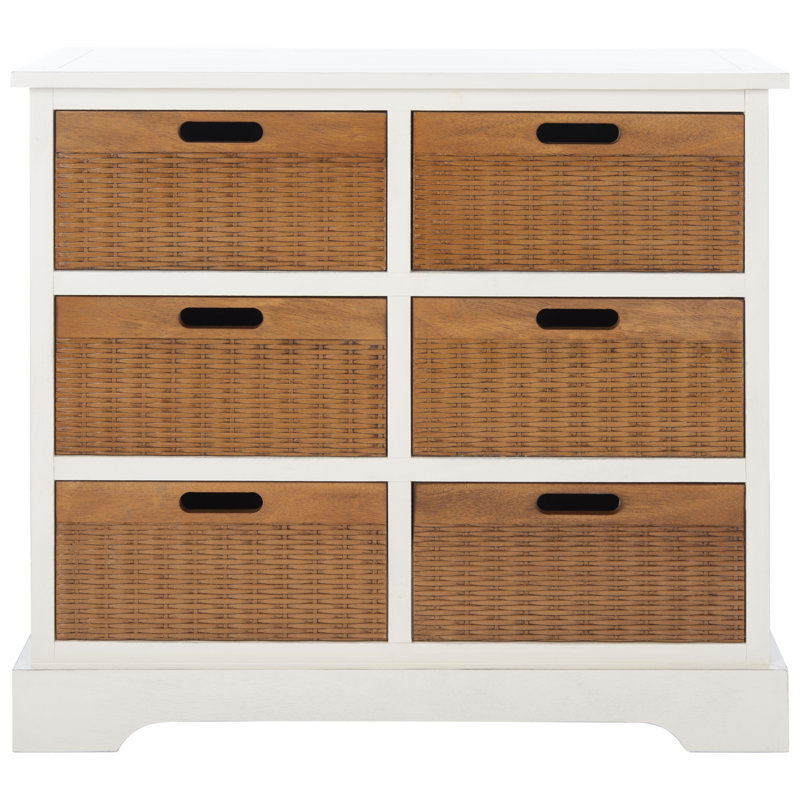 Plotinus 6 - Drawer Accent Chest, Distressed White