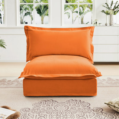 Canapé sans accoudoirs Koala - Orange