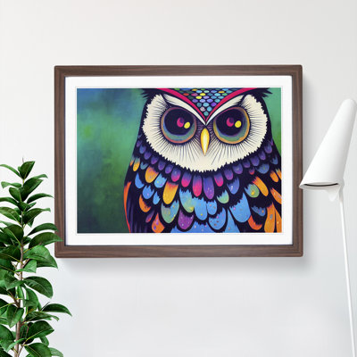Colourful Owl Art Vol.2 - Framed Print