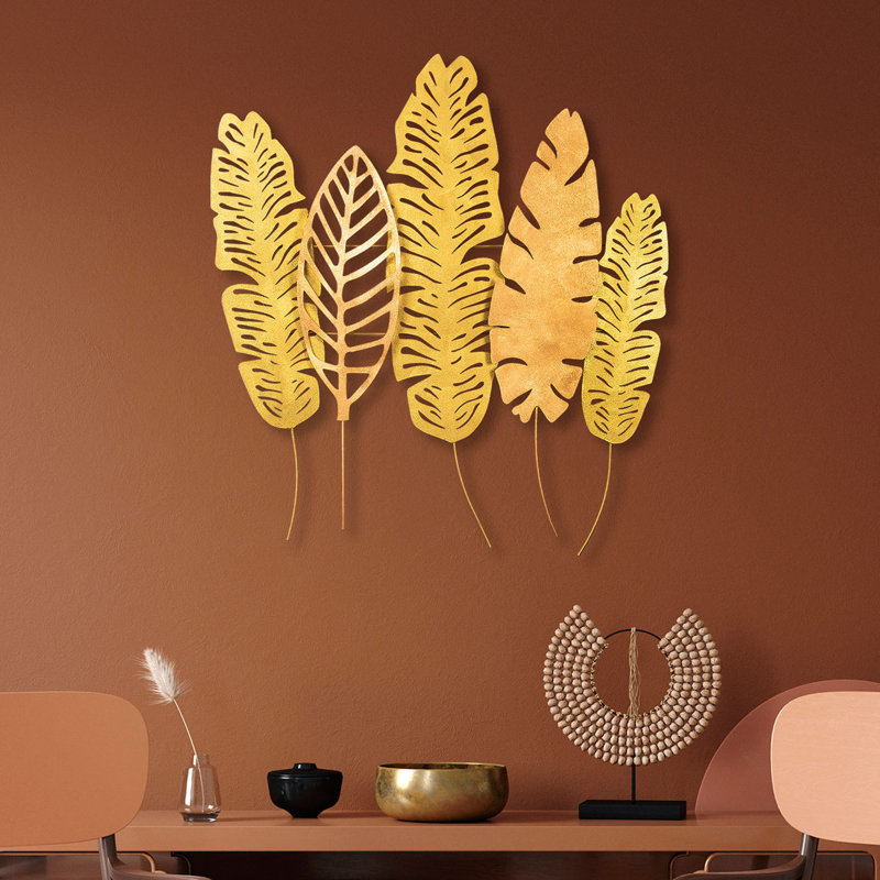Nykeemah Hand-Painted Decorative Metal Wall Accessory, 45.3 x 42.1 inches | 100% Metal Construction, Thickness: 0.06 inches | Unique Art Piece for Home Decor, Easy Wall Mounting, Distinctive Color Variations