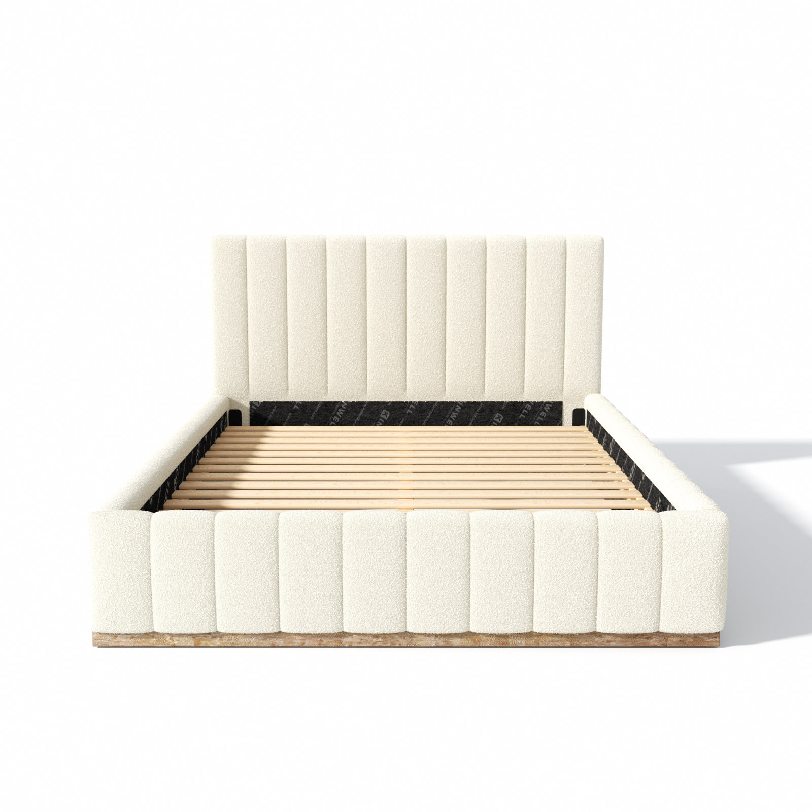 Braesyn Upholstered Bed, Cream, Queen