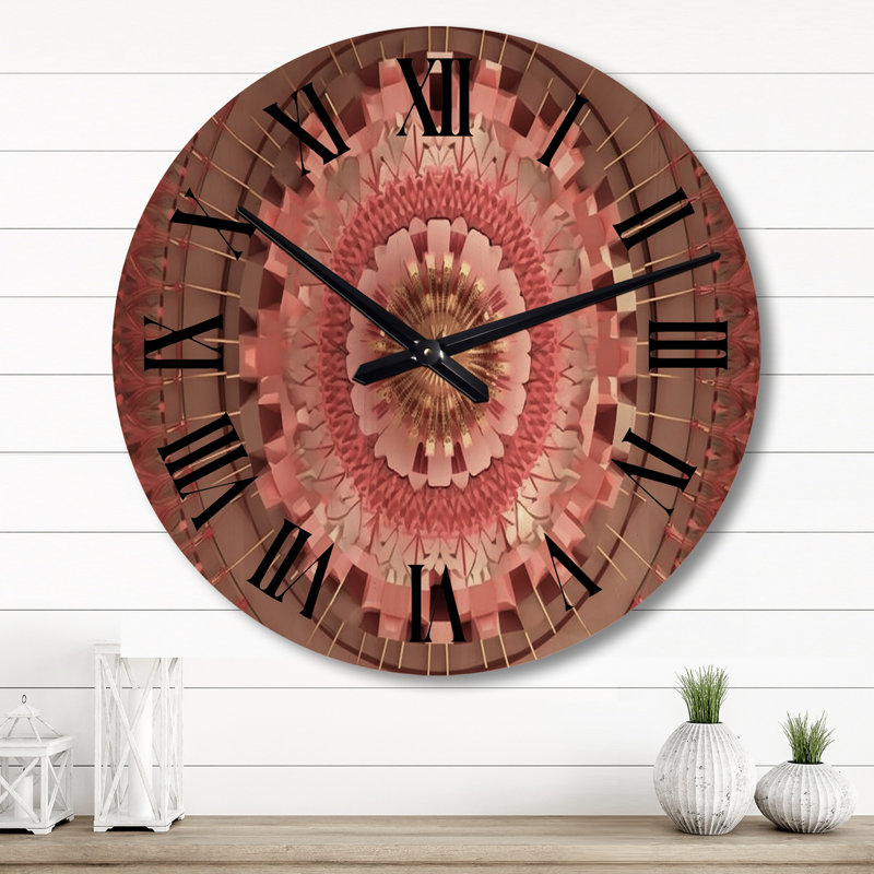 Horloge murale géométrique moderne en bois, Grand