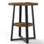 Jalanda Tall End Table with 2 USB Ports, 2 Power Outlets, and 2-Tier Storage Shelves-88694539