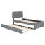 Lit plateforme tapissier simple avec lit gigogne Teddy-2126142954