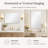 30 x 40 Frameless Bathroom Mirror with Shatterproof HD Glass Rounded Corners for Vanity Wall Mount-1885298305