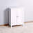 Bathroom Floor Storage Cabinet Double Door Adjustable Shelf Large Capacity Dustproof Cubbies