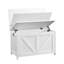  Commode de rangement pour hall d'entrée rétro avec plateau rabattable et charnières-1213485365