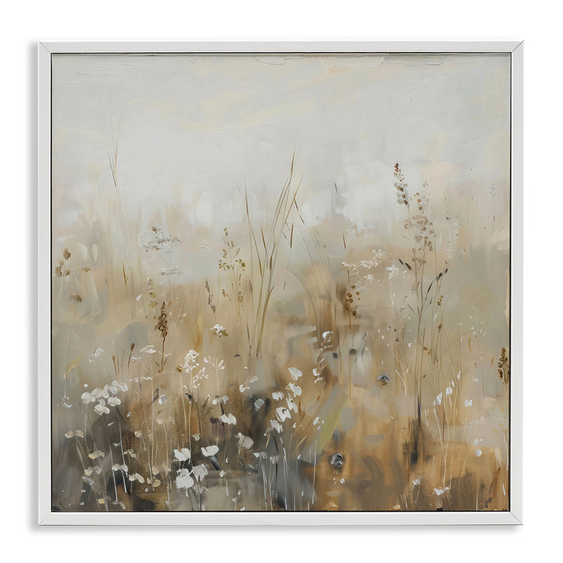 Giclée encadrée, dessin par LSR Creative Studio, H 12 po x l 12 po, Estampe numérique encadrée blanc bord de mer