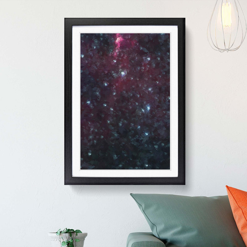 Universe in Abstract Vol.17 - Picture Frame Graphic Art Print, 36cm H x 27cm W x 2cm D, Black Framed