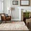 Tapis beige noué à la main