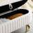 Velvet Upholstered Flip Top Storage Bench-1719763348