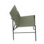 Chaise de salle à manger en cuir recyclé avec surpiqûres Naghmeh et structure en acier noir, sauge-1051696202