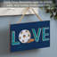 Plaque murale en bois Pickleball Love