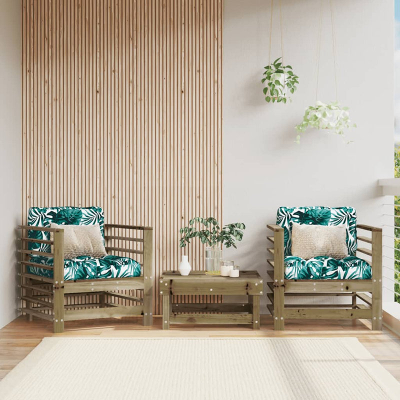 Andrielle Outdoor Lounge Chair, Brown