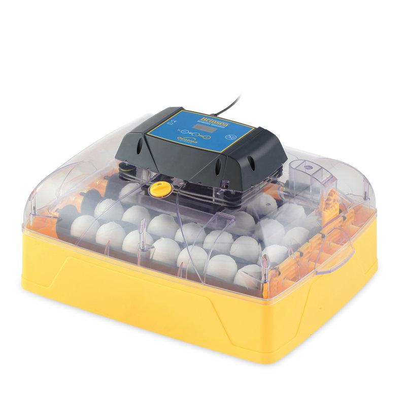 Ovation 28 Yellow Digital Egg Incubator with Humidity Display