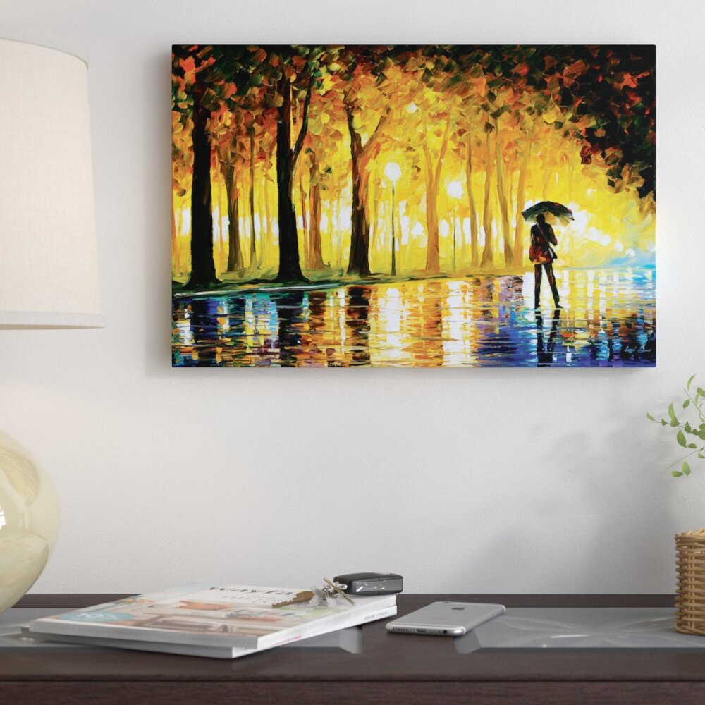 Bewitched Park' Painting Print on Wrapped Canvas Winston Porter Size: 18 H x 26 W x 1.5 D