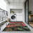 Floral & Animal Print Area Rug, Soft And Lightweight, Suitable For All Seasons, Easy To Maintain And Easy To Clean, Machine Washable Carpet Floor Mat, Suitable For Living Room, Bedroom, Hallway, Balcony, Entryway, Room Decor, Home Decor, Outdoor Decor-2066967733