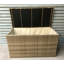 Hokku Designs W Water Resistant Wicker Deck Box in Caramel Wicker-20858536