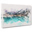 The Almaty lake in Kazakhstan Watercolour - Wrapped Canvas-56662718