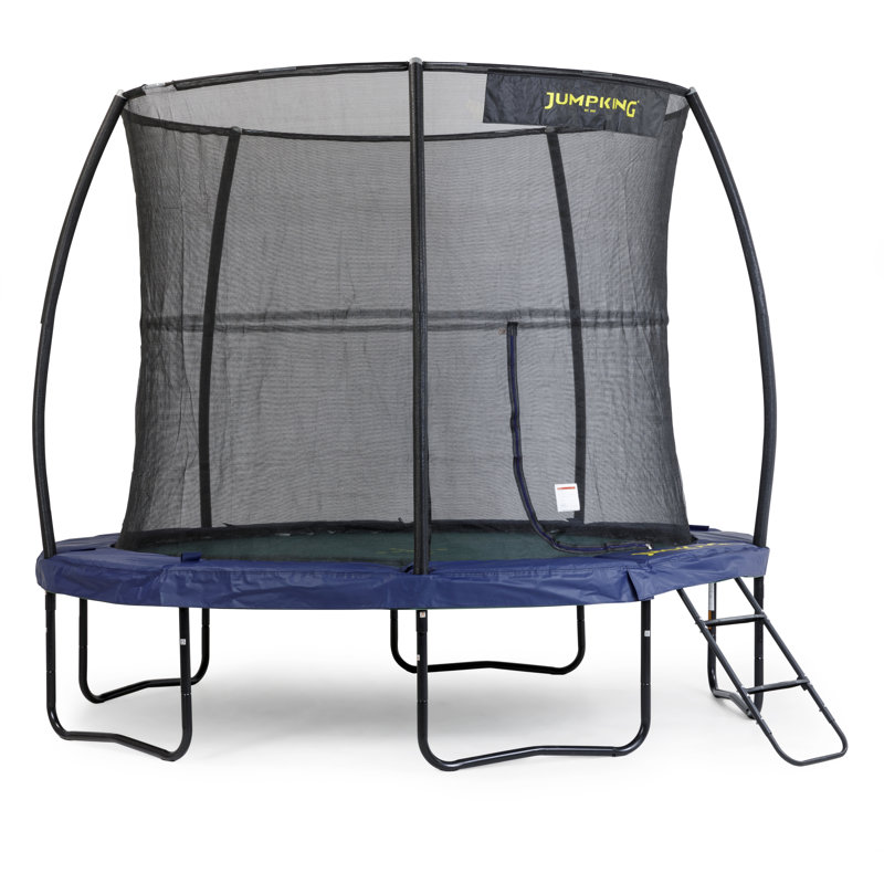 10ft JumpKing JumpPod Deluxe Trampoline with Safety Enclosure and Reverseable Safety Pad