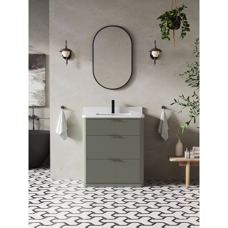 Ensemble de meuble-lavabo 30 pouces Maxbano avec dosseret inclus, 30"