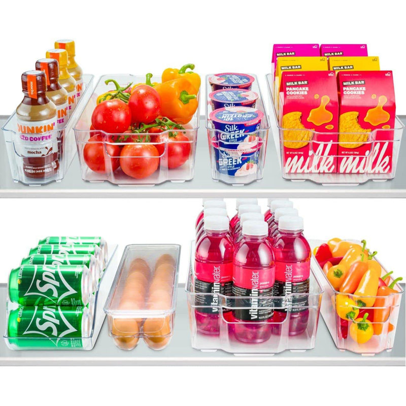 Contenant alimentaire pour réfrigérateur Davut, 8 pièces