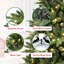 Arbre de Noël artificiel vert pré-éclairé -471912626