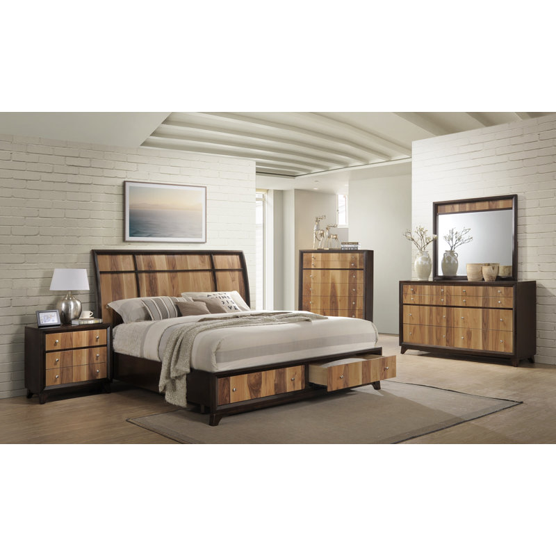 Ensemble de chambre à coucher Configurable pour le plateforme stockage Ava