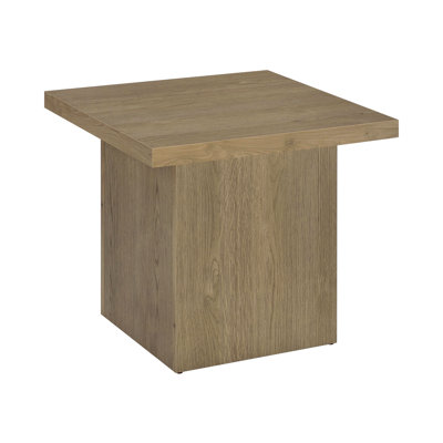 Natural 2-Piece Coffee Table Set with Chunky Square Tops and Sturdy Bases