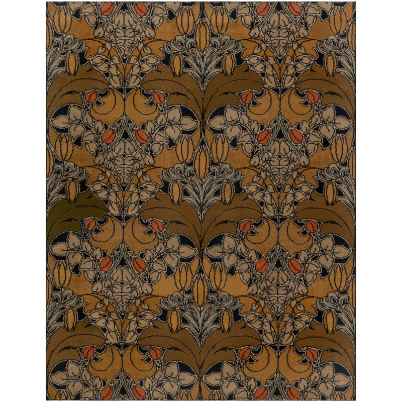Tapis à motif rétro William Morris