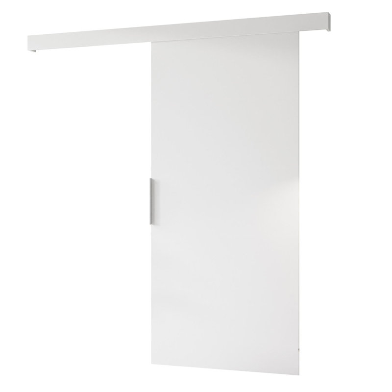 Teresa Sliding Door, White/Silver