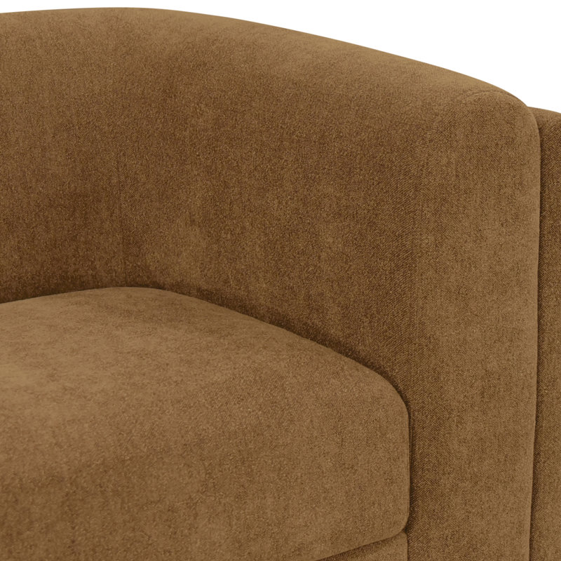 Alora Sofa White, Ochre Brown