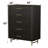 Clayten 5-Drawer Chest in Espreeso