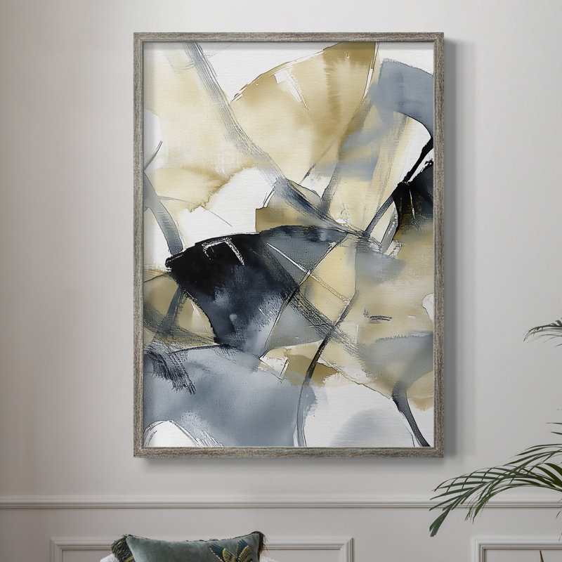 Reproduction encadrée FLORAL Series Dxxxix - bois massif, H 30 po x l 24 po