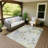 Machine Washable Indoor/Outdoor Huseby ACN2264 Floral Rug-1677669290