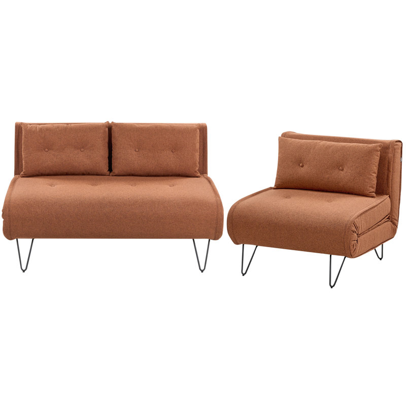 Saphia 2 - Piece Living Room Set, Orange