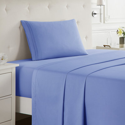  Ensemble de draps double brossé de luxe pour hôtel avec draps et taies d'oreiller très doux