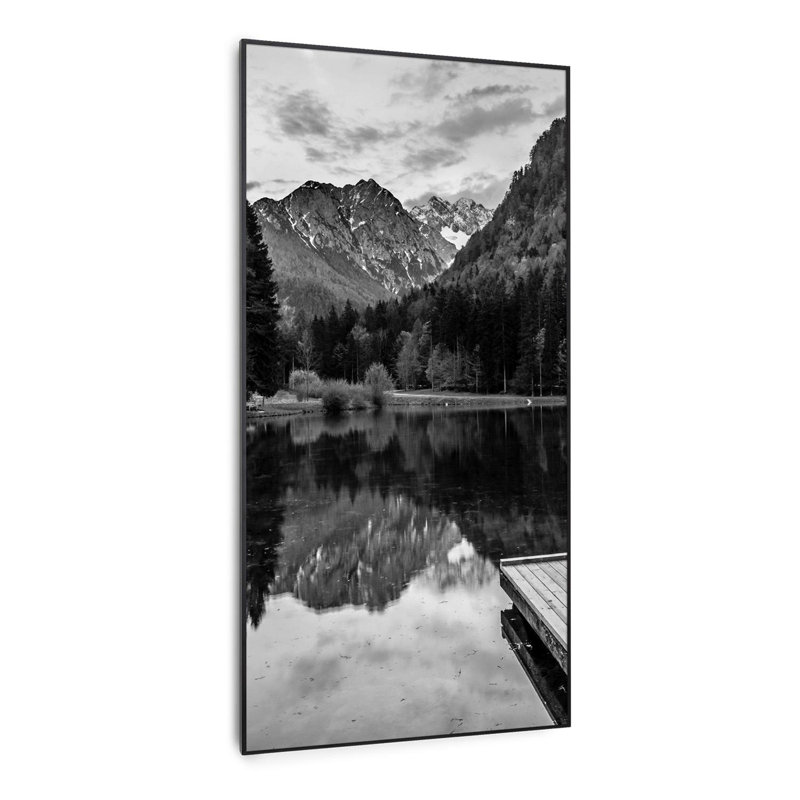 700 Watt Electric Infrared Wall Mounted Heater, Black