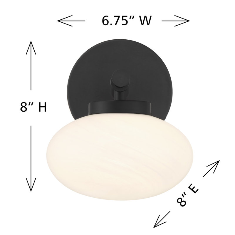  Applique murale 1 lumière Barrow en noir mat, Noir