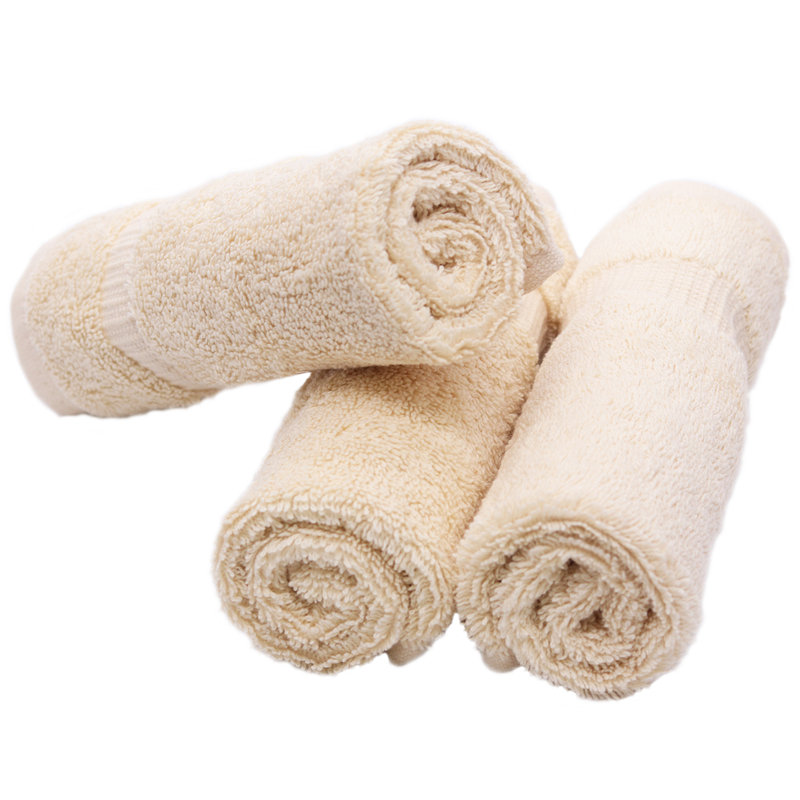 100% Cotton Washcloth Towel Set, Beige