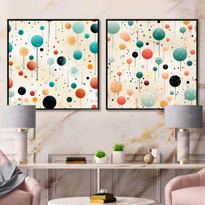 Fernando - Abstract Shapes Square Collage Set Of 2