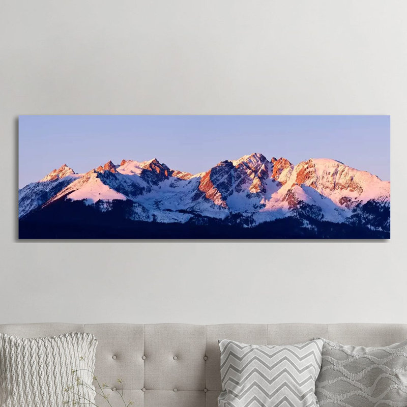 Rocky Mountain Range by Dan Ballard - Panoramic Print on Canvas, Wrapped Canvas, 152.4 cm H x 50.8 cm W x 3.175 cm D