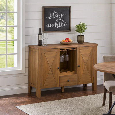 Desserte rectangulaire à 1 tiroir de 45 po Brittani, table de buffet, armoire de buffet, crédence