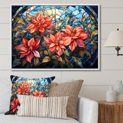 Vitrail poinsettia II - impression