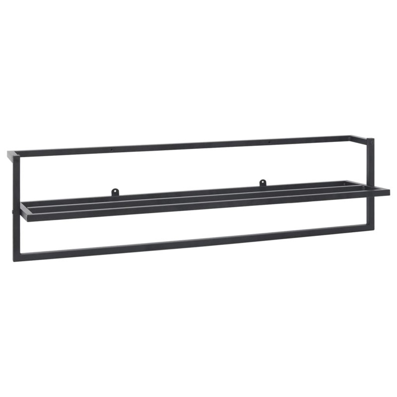 Brandarius Wall Towel Rack, Black