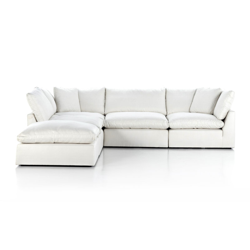 Stevie Modular Chaise Sectional, Anders Ivory Polyester