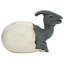 Statue œuf de dinosaure Parasaurolophus